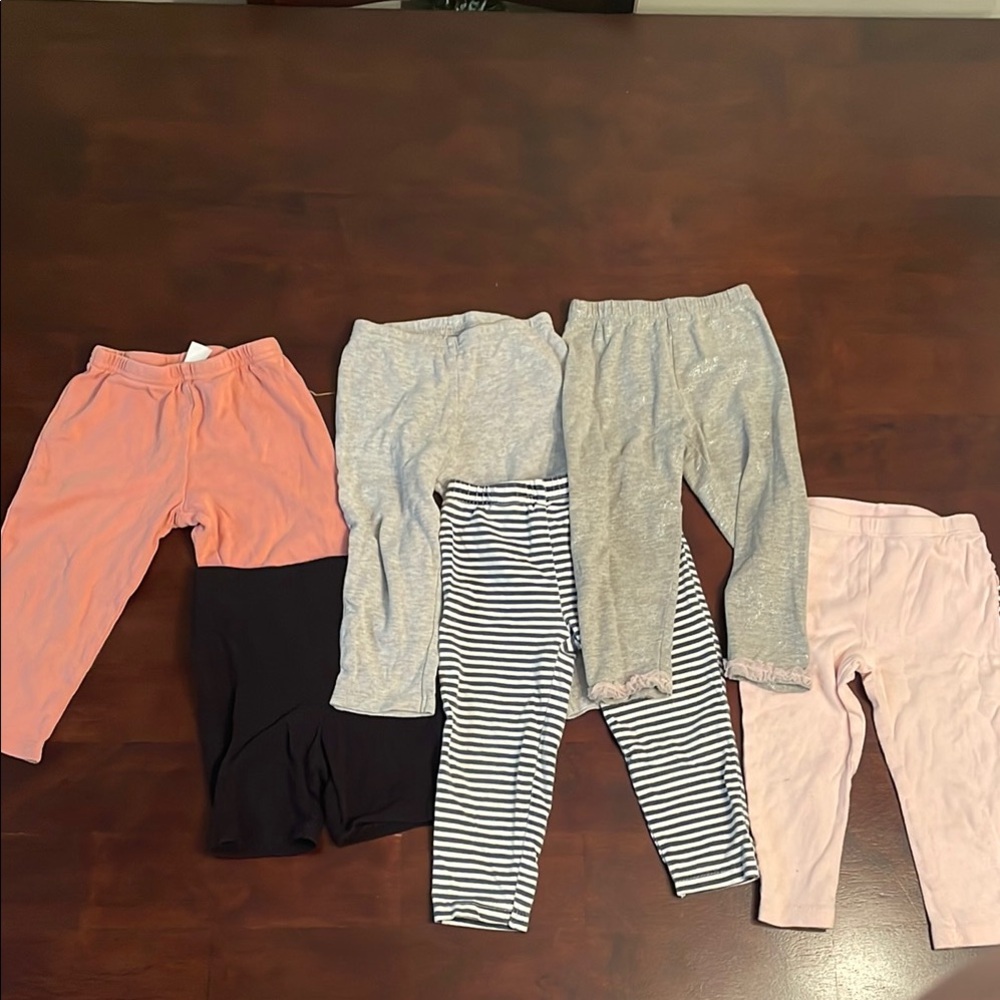 Pink and Gray Soft Stretchy Leggings